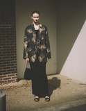 Silk Shell Shawl Collar Jacket