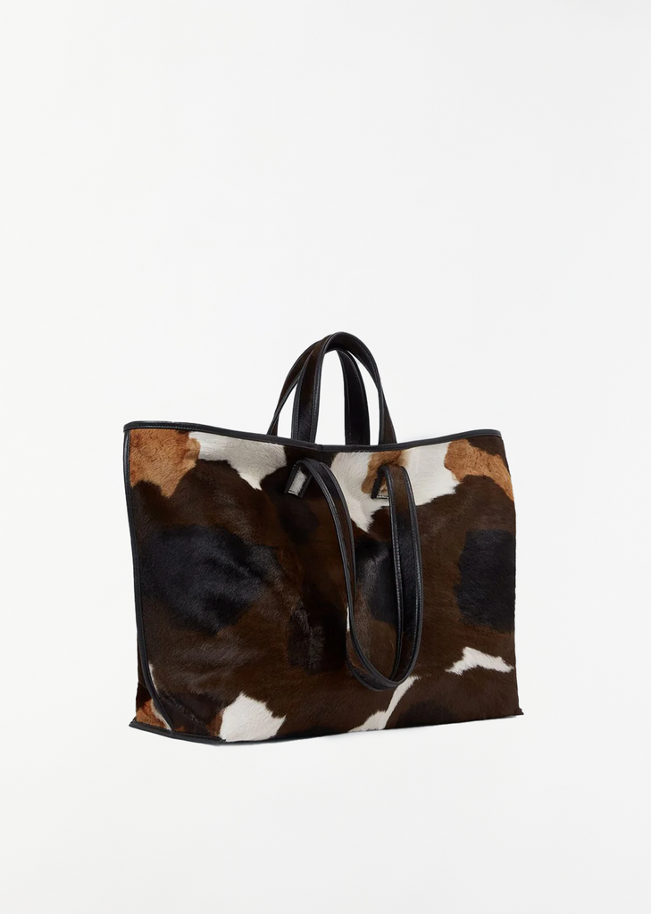 Natural Hair Leather Tote