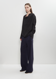Lyocell Organza Cowl Blouse