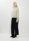 Seamless Crew Neck Wool Sweater