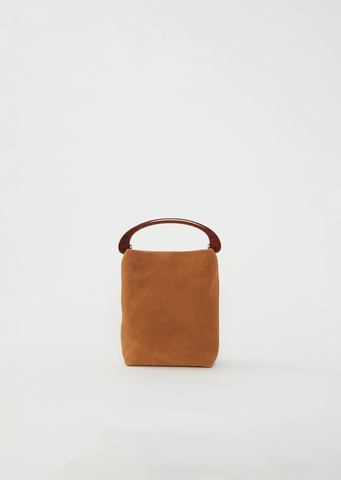 Crisp Suede Bag — Tan