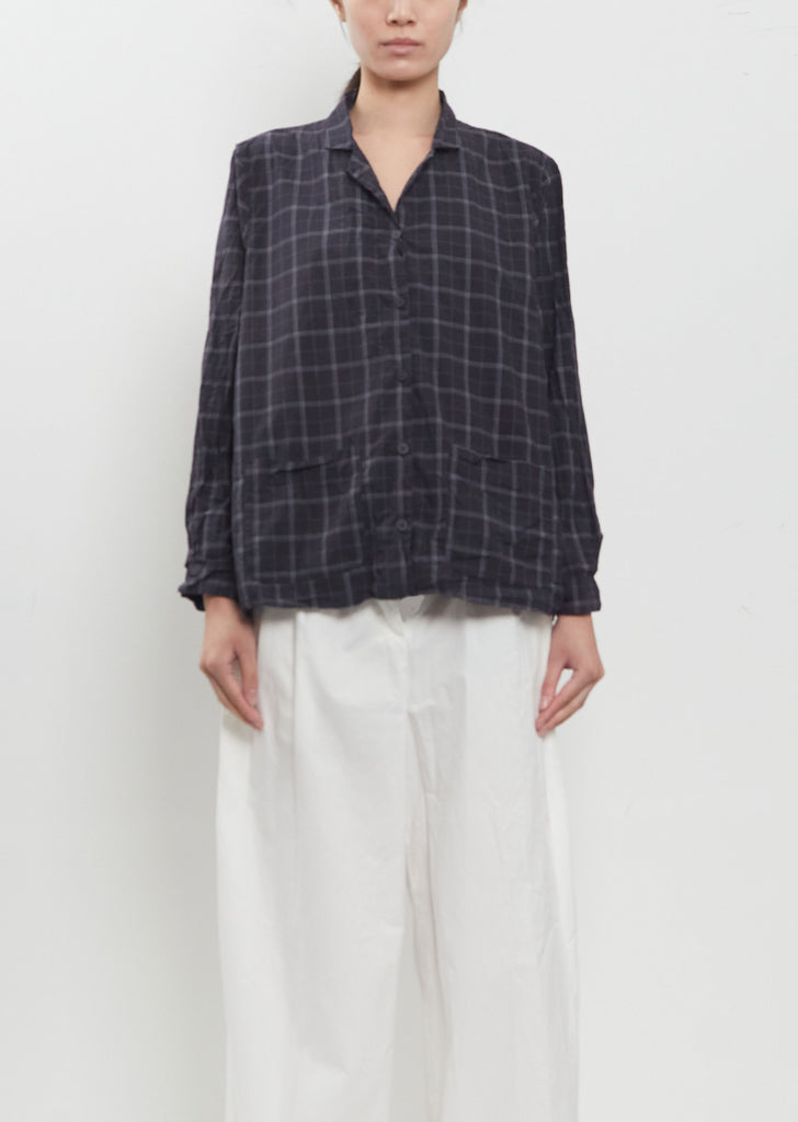 Jenny Cotton Shirt — Window Check