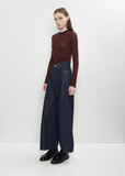 Cotton Denim Cropped Roomy Jean