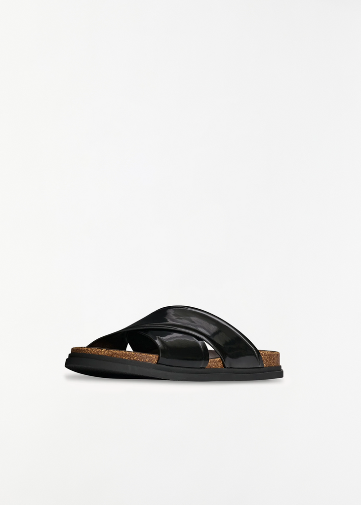 Cross Leather Sandal