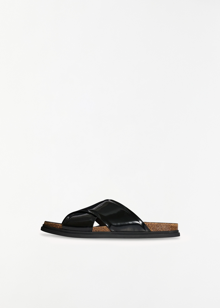 Cross Leather Sandal