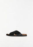 Cross Leather Sandal
