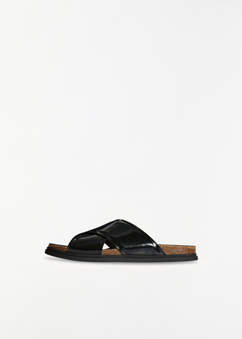 Cross Leather Sandal