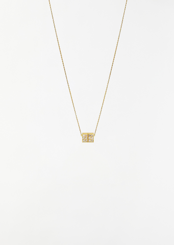 Diamond Cube Necklace