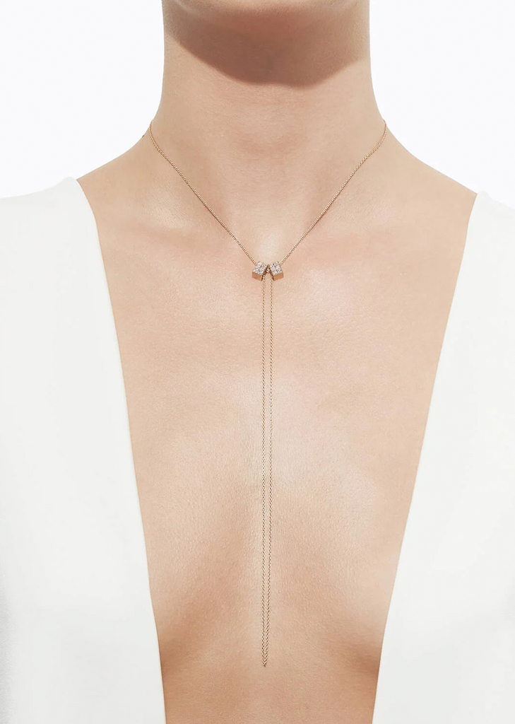 Diamond Cube Necklace