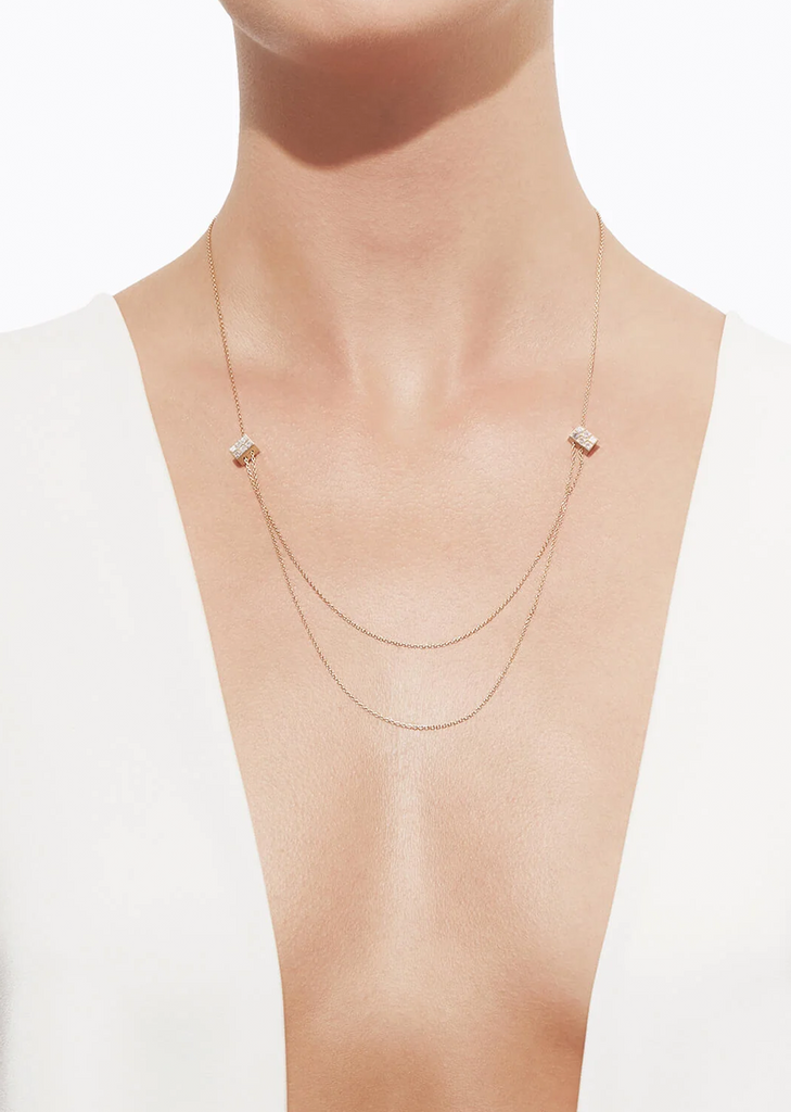 Diamond Cube Necklace