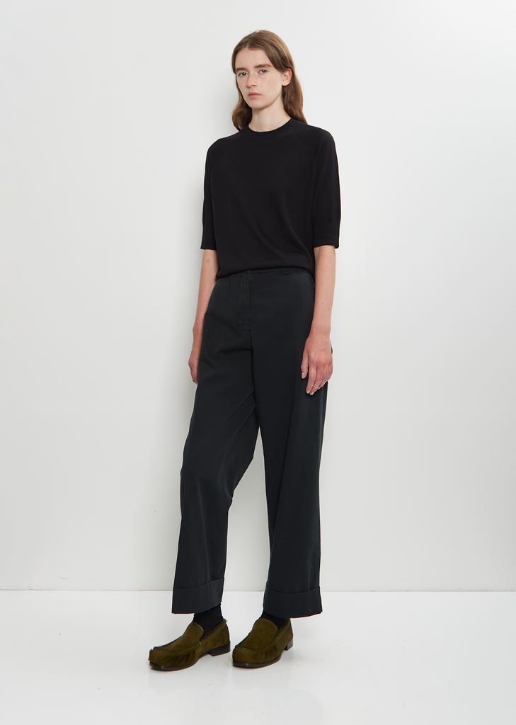 Pakora Bis Cotton Pants — Dark Green