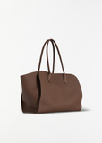 Marlo 14 Grained Leather Bag — Dark Olive