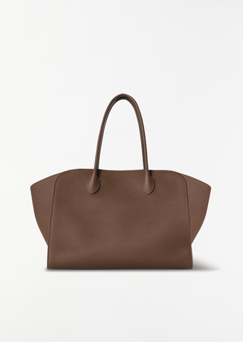 Marlo 14 Grained Leather Bag — Dark Olive
