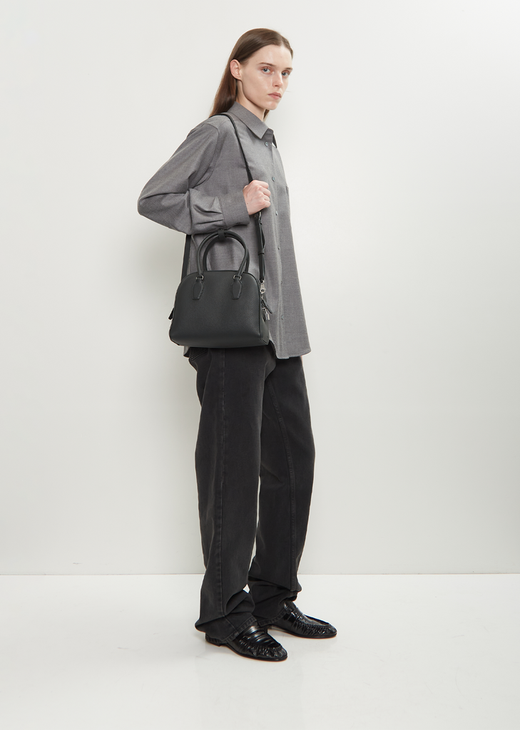 India 10.00 Leather Bag — Dark Pine Ans