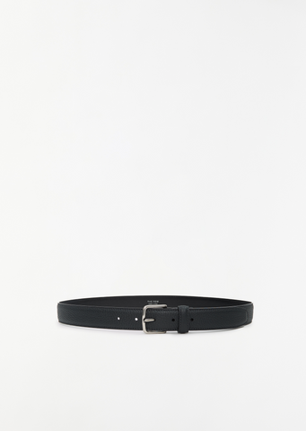Classic Grain Leather Belt — Dark Pine