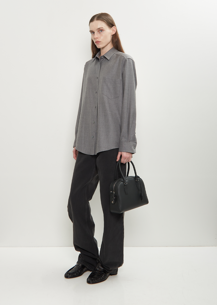 India 10.00 Leather Bag — Dark Pine Ans