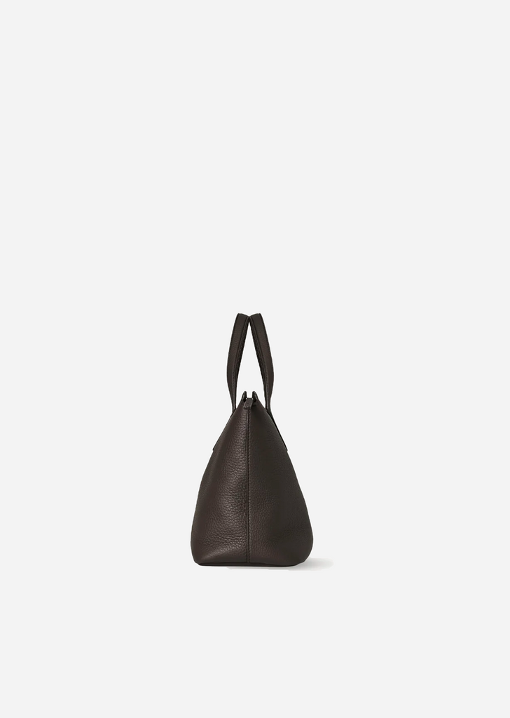 Marcel Leather Handbag — Deep Brown