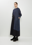 Pima Cotton Denim Wide Pullover Dress