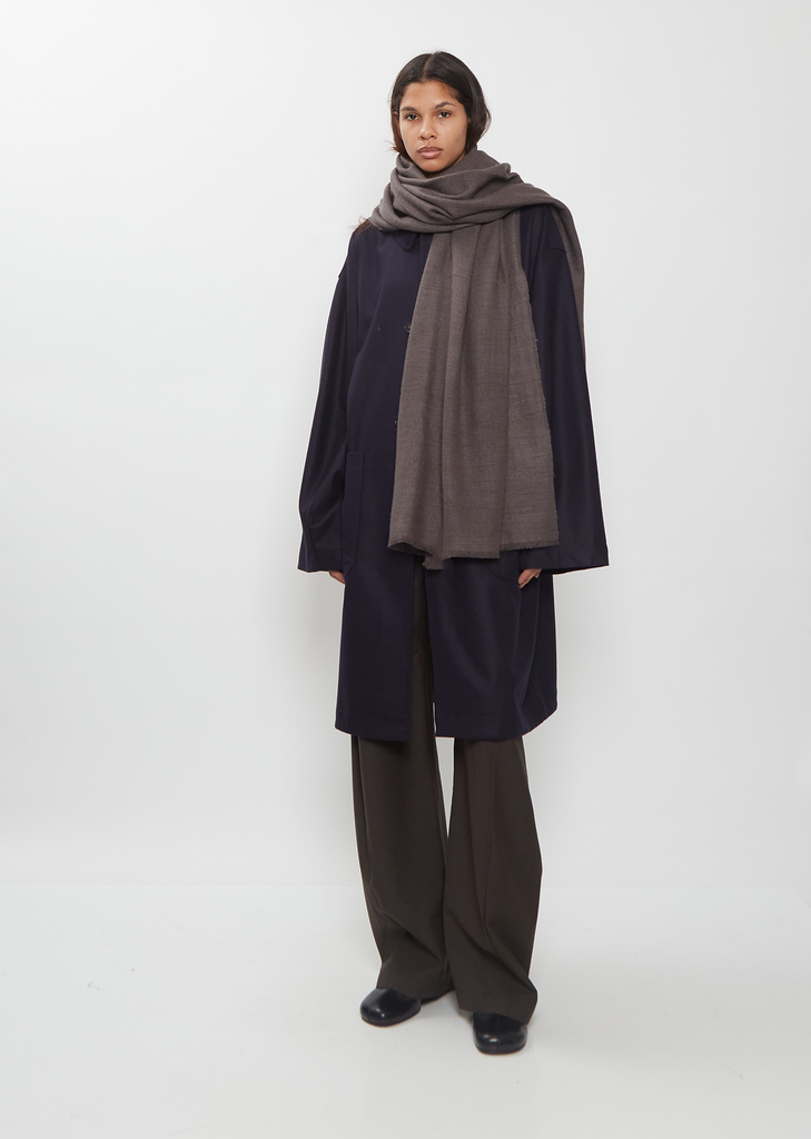 Annapurna Cashmere Stole — Charcoal