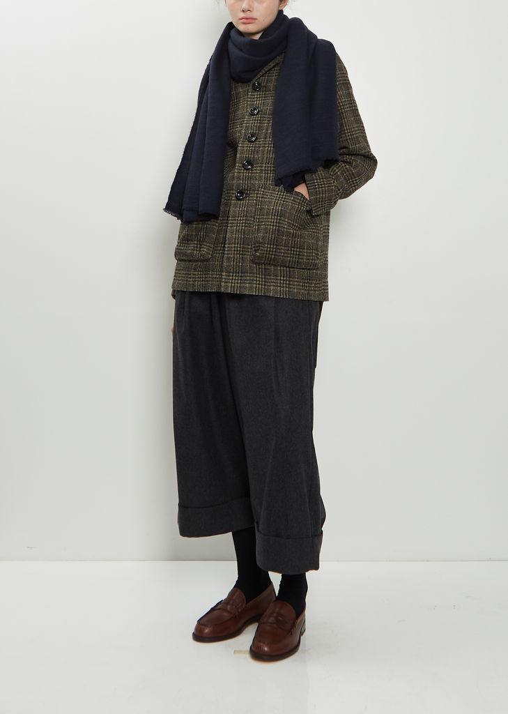 Annapurna Cashmere Stole — Midnight Blue