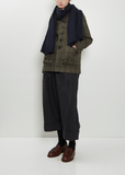 Annapurna Cashmere Stole — Midnight Blue