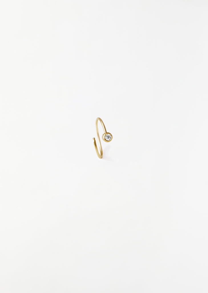 One-Stone Hoop Earring 01