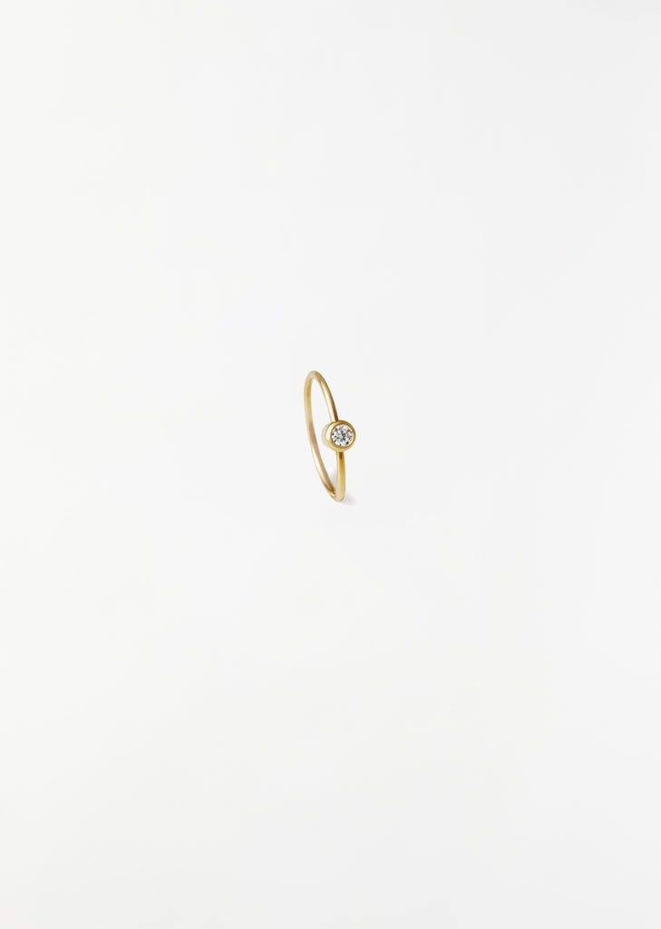 One-Stone Hoop Earring 01