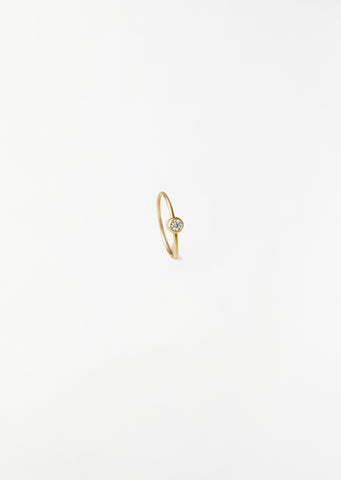 One-Stone Hoop Earring 01