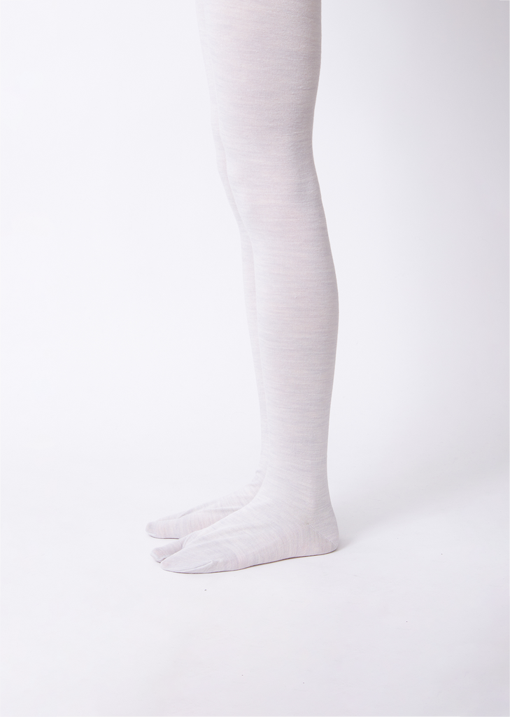 Tabi Tights — Fog White