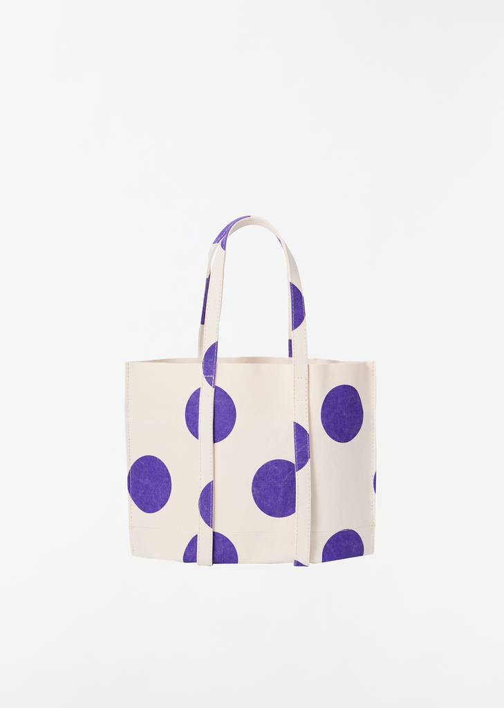 Washed Canvas Dot Tote, Small