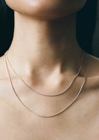 Silver Double Diana Necklace