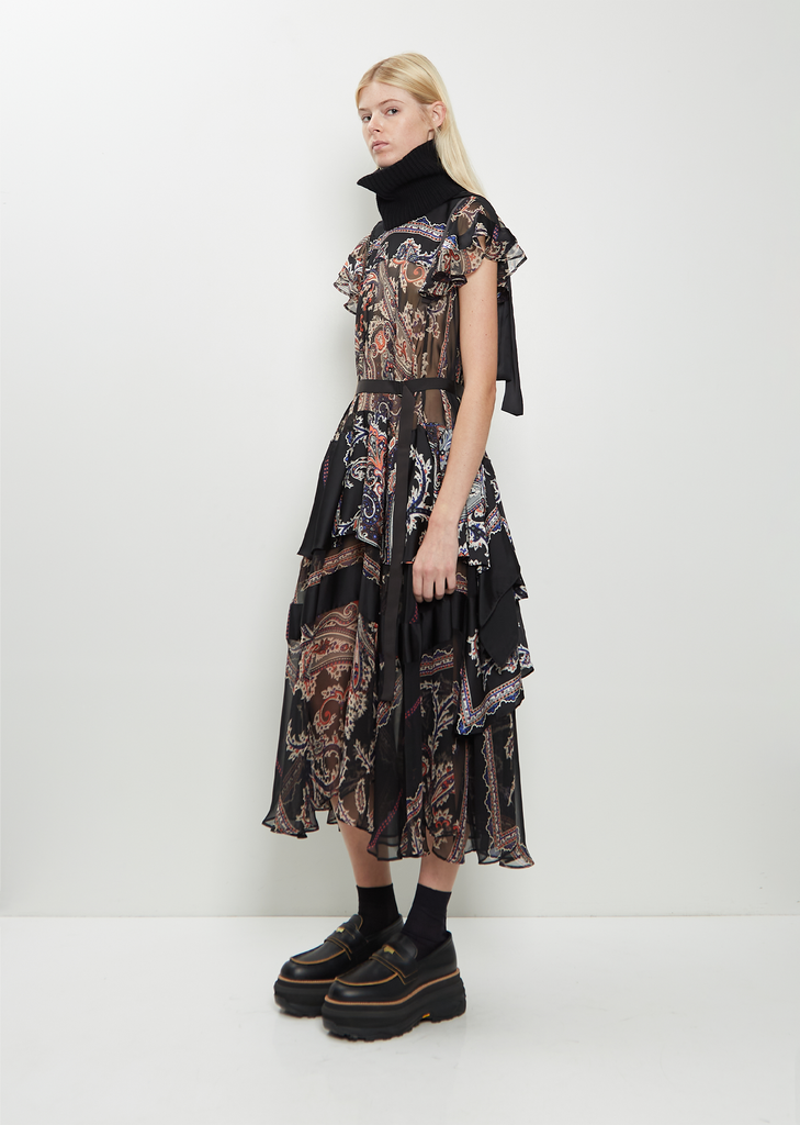 Paisley Print Dress