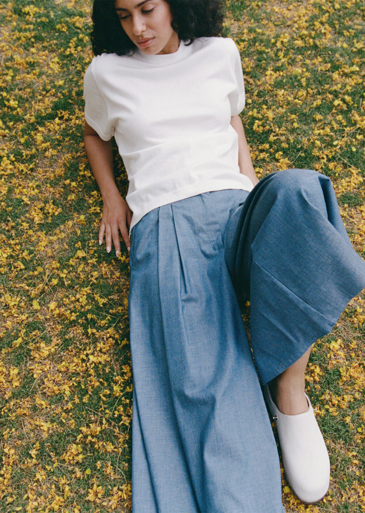 n°268 Cuba Cotton Cashmere Top — Snow