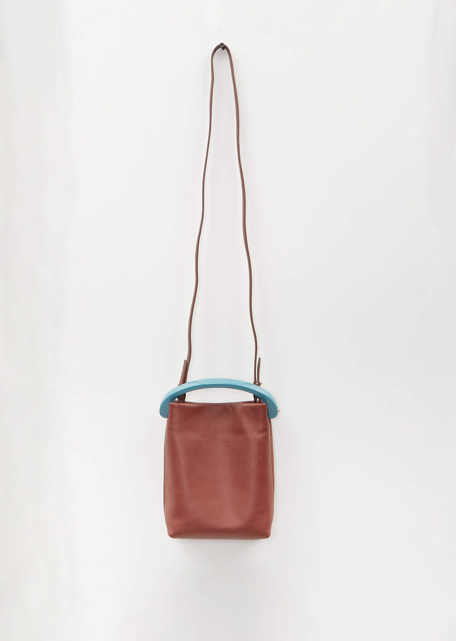 Crisp Leather Bag — Rust – La Garçonne