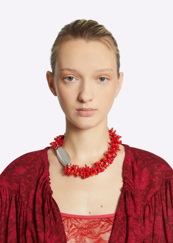 Embroidered Handmade Necklace – La Garçonne Embroidered Handmade Necklace – La Garçonne