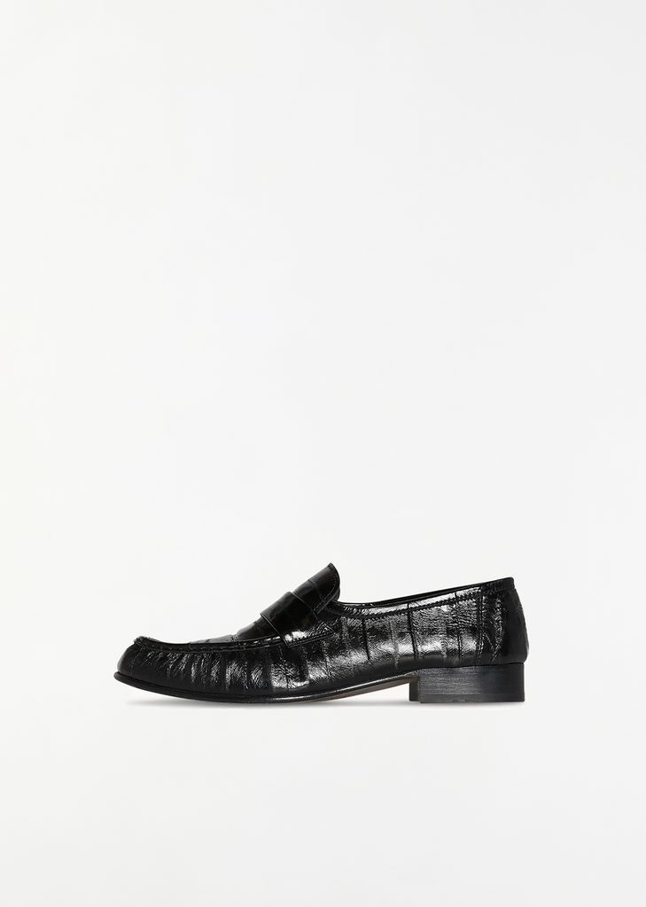 Soft Eel Loafer — Black