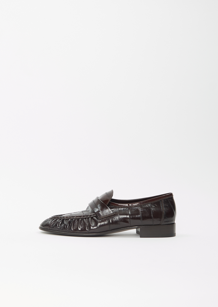 Soft Eel Loafer — Brown
