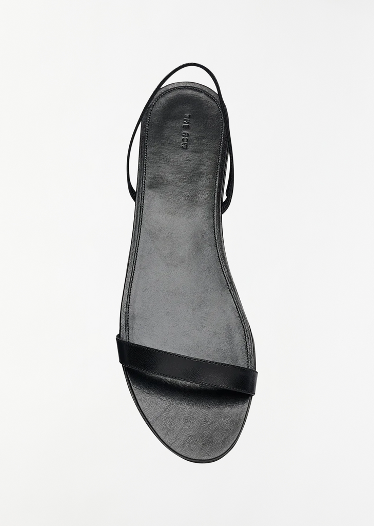 Ella Leather Flat Sandal