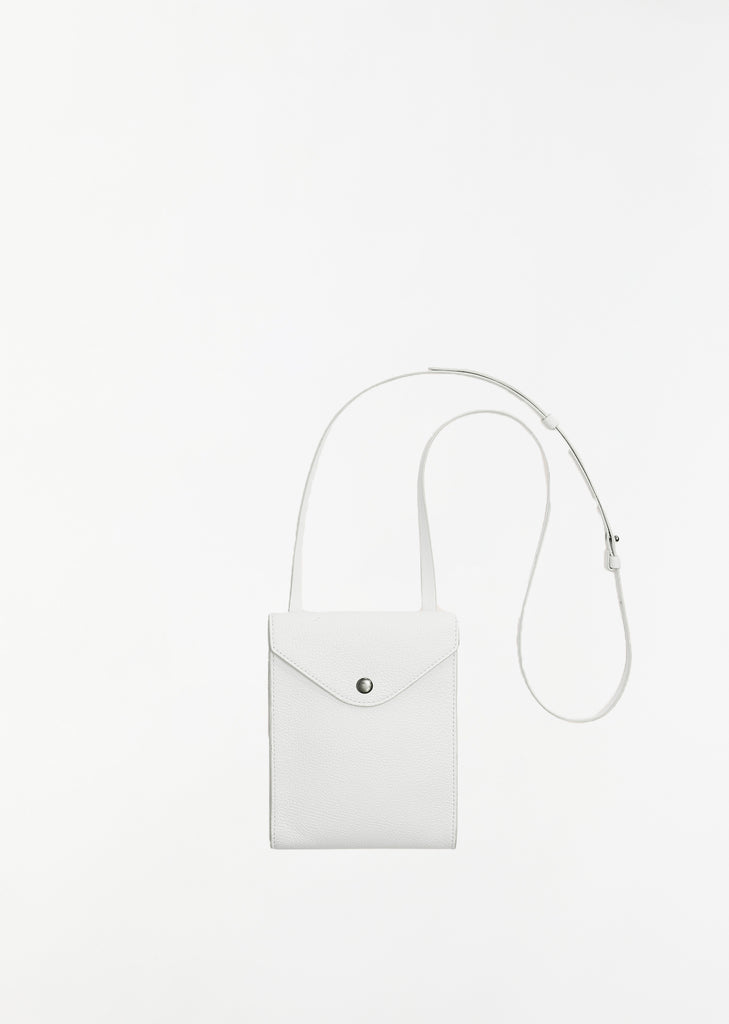 Envelope With Strap — White