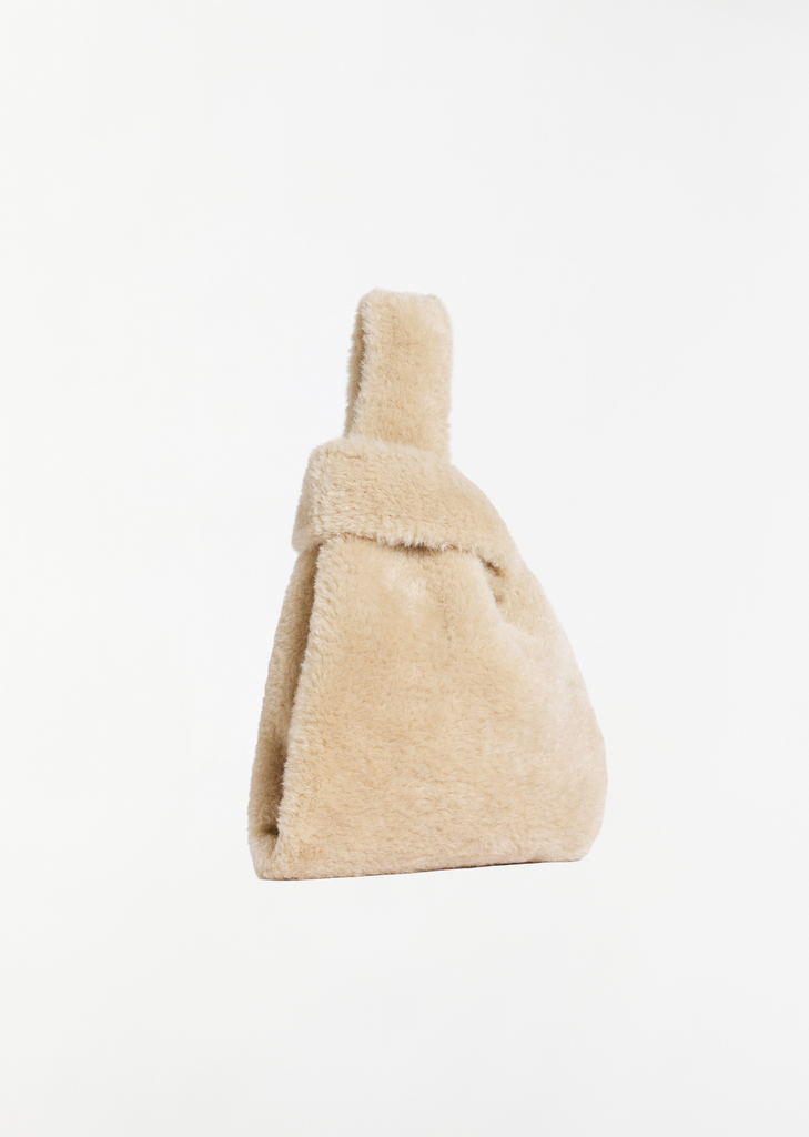 Mini Faux Fur Shopper Bag