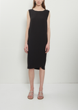 Drape Back Silk Dress
