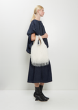 Fringed March Shopper Tote