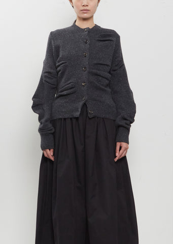 Unstable Nepped Wool Cardigan