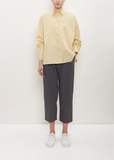 Cotton Silk Small Pocket Shirt — Lemon