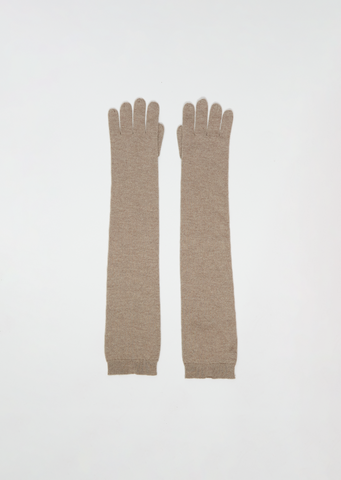 Alta Cashmere Gloves — Sahara Mélange