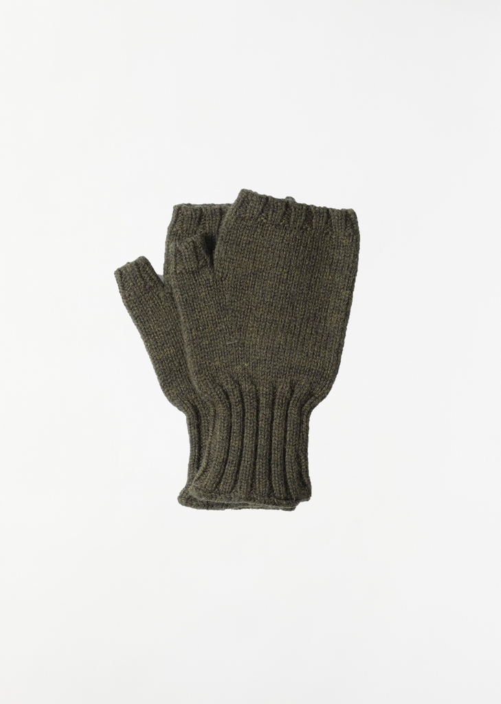 Chunky Fingerless Glove — Khaki