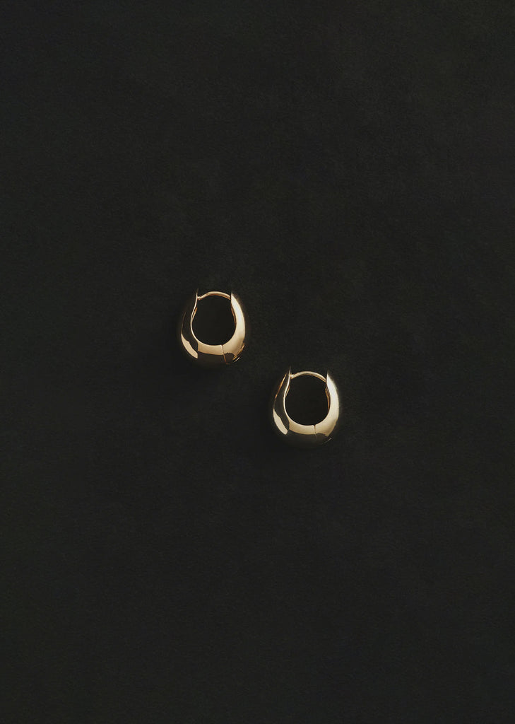 Gold Hinged Hoops