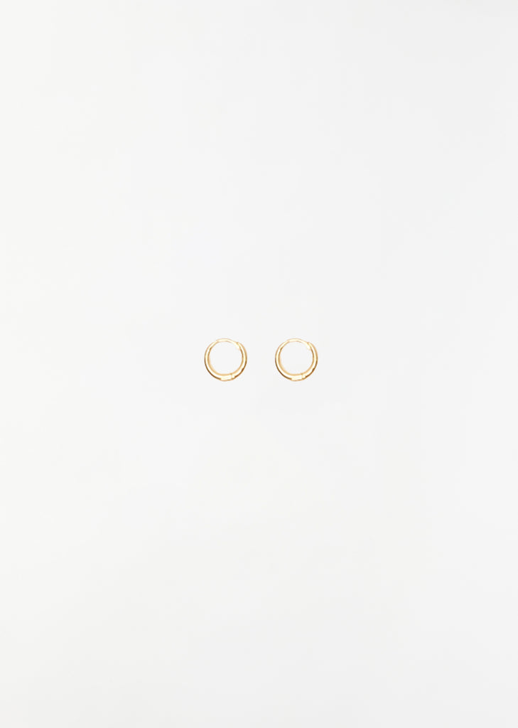 Gold Small Nouveau Hoops