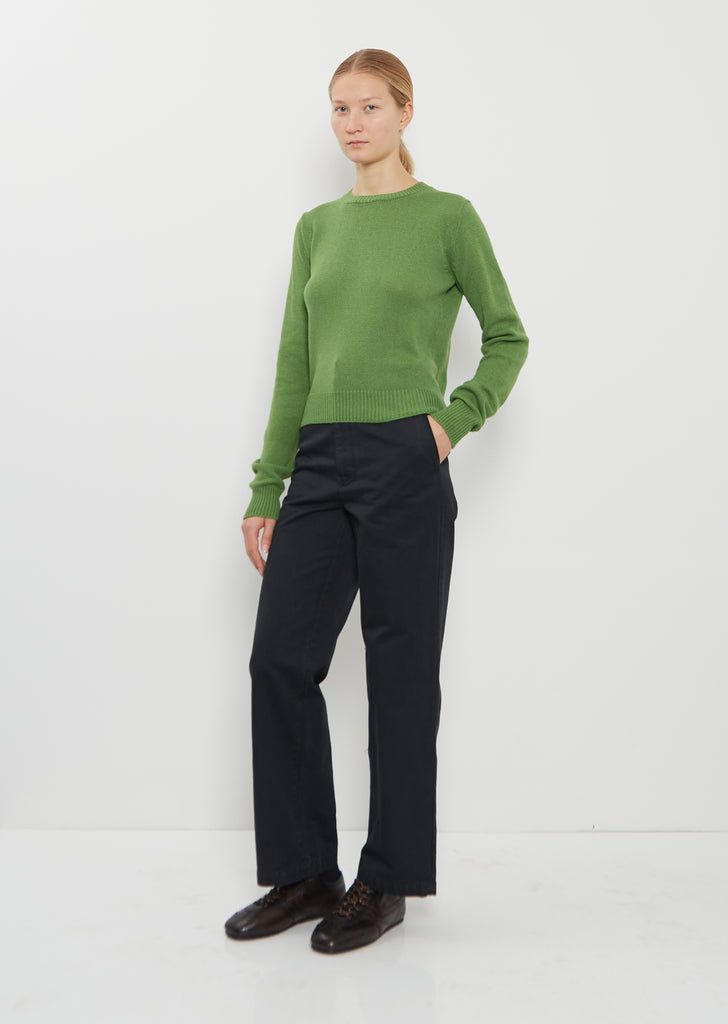 Light Cashmere Sweater — Green