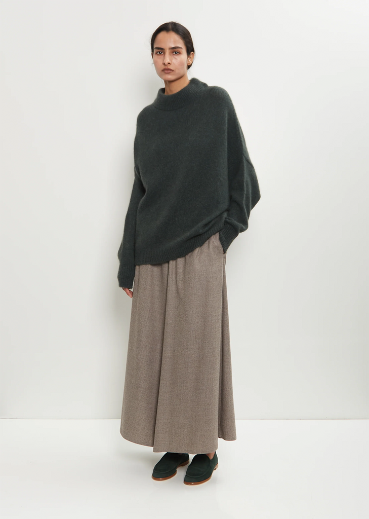 Cashmere Silk Crewneck Kimono Sleeve Sweater